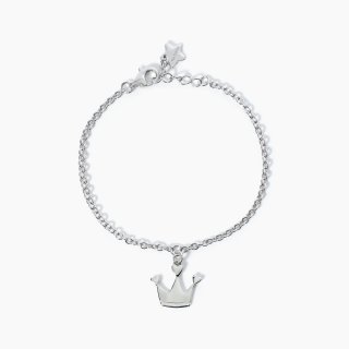Mabina - Bracciale Argento Con Corona - Argento 925 - Bambina