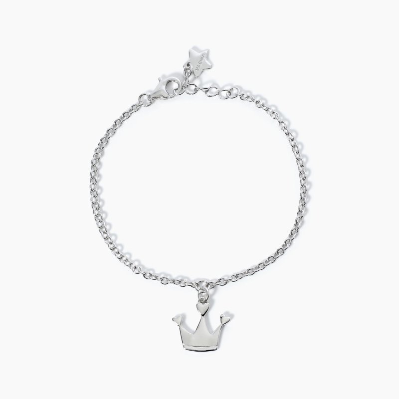 Mabina - Bracciale Argento Con Corona - Argento 925 - Bambina