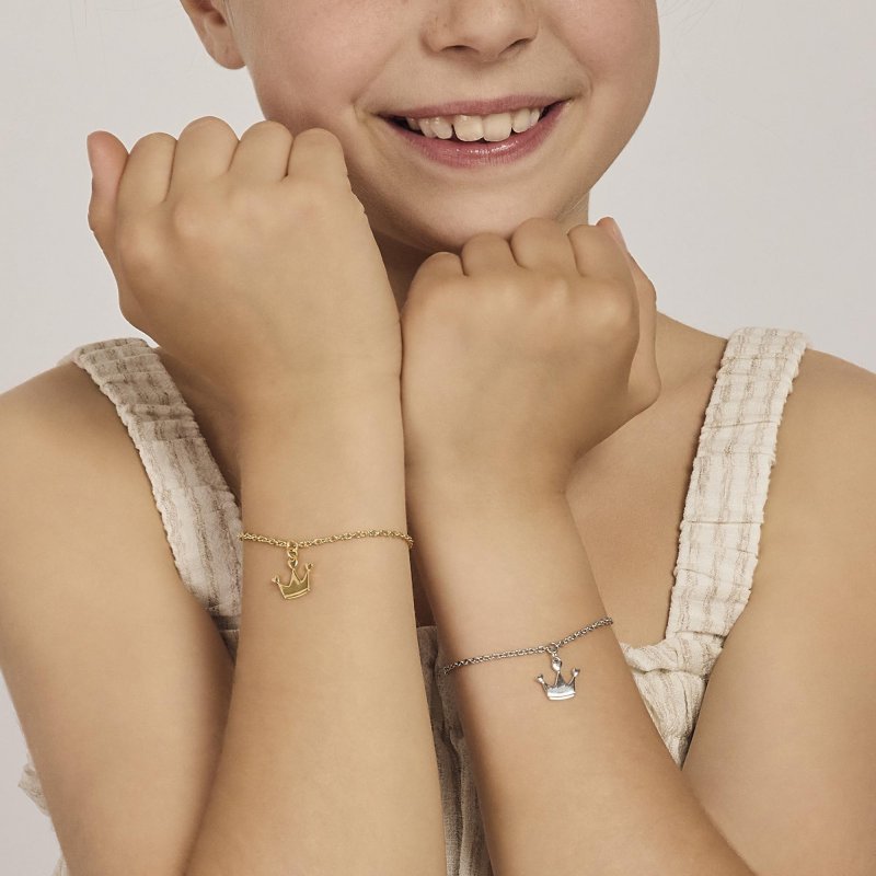 Mabina - Bracciale Argento Con Corona - Argento 925 - Bambina