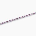 Mabina - Bracciale Tennis Con Rubini Sintetici - Argento - Tennis Club
