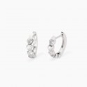 Mabina - Orecchini Con Zirconi - Taglio Cuore - Argento