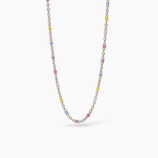 Mabina - Girocollo In Argento - Inserti Smaltati - Multicolor