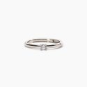 Mabina - Anello Solitario - Argento 925 - Zirconi