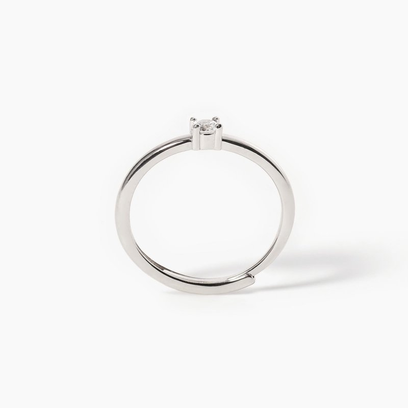 Mabina - Anello Solitario - Argento 925 - Zirconi