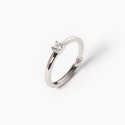 Mabina - Anello Solitario - Argento 925 - Zirconi