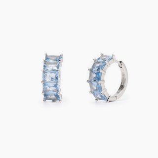 Mabina - Orecchini In Argento - Acquamarina Sintetica - Valentina