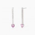 Mabina - Orecchini Con Zirconi Bianchi E Rosa - Tennis Club