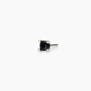 Mabina - Orecchino Uomo Zircone Nero - Argento 925 - Zircone