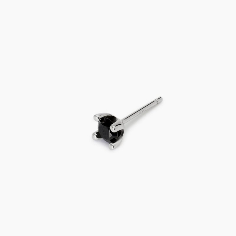 Mabina - Orecchino Uomo Zircone Nero - Argento 925 - Zircone