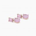 Mabina - Orecchini Con Fusion Stone Rosa - Argento 925 - Glass Rosa
