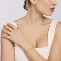 Mabina - Girocollo Con Pendenti - Glass Azzurro - Argento