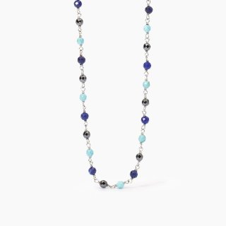 Mabina - Collana Uomo Con Turchese - Argento 925 - Ematite