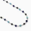 Mabina - Collana Uomo Con Turchese - Argento 925 - Ematite