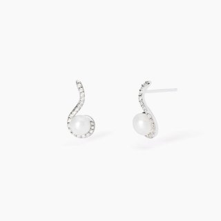 Mabina - Orecchini Sinfonia - Argento - Perle Coltivate