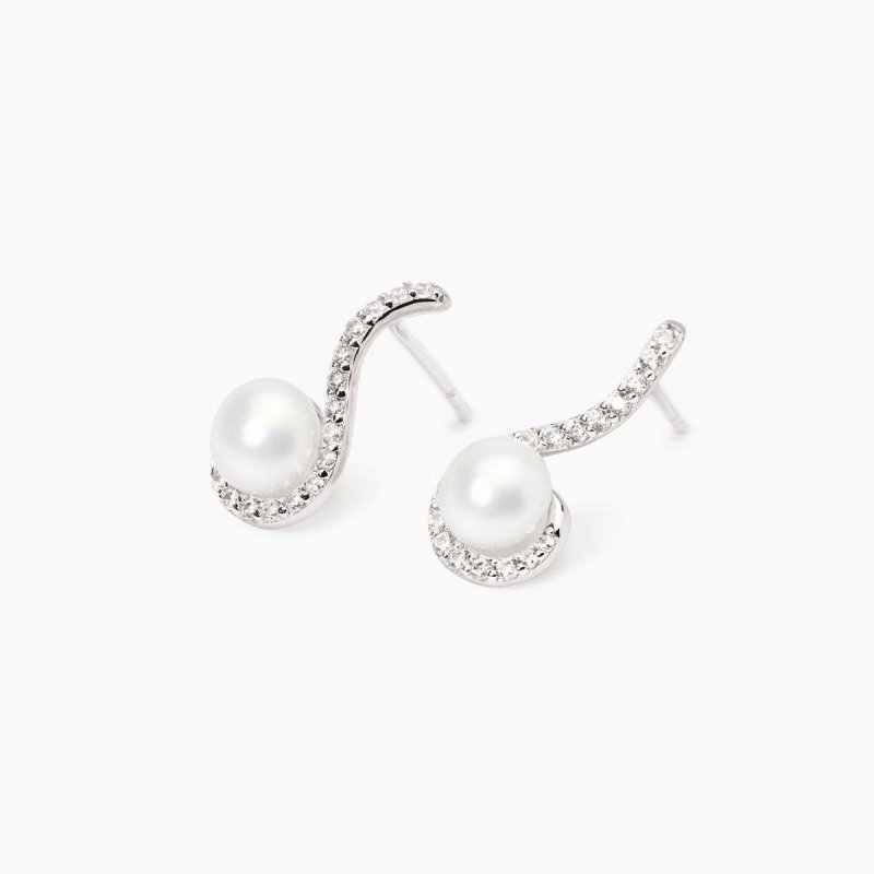 Mabina - Orecchini Sinfonia - Argento - Perle Coltivate
