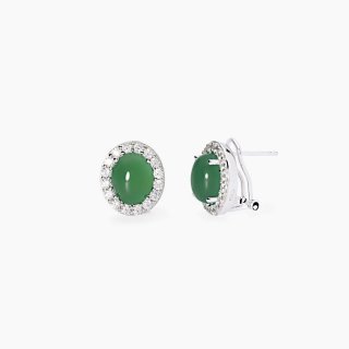 Mabina - Orecchini Ginevra - Agata Verde - Zirconi