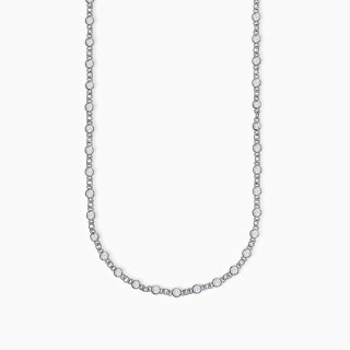 Mabina - Collana Skyline - Argento Rodiato - Zirconi Bianchi