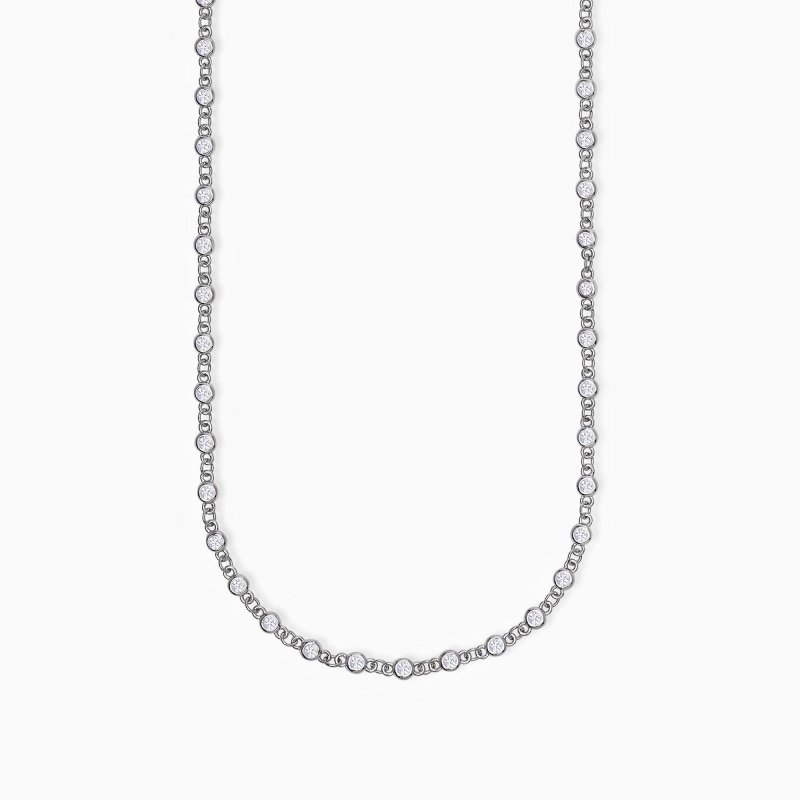 Mabina - Collana Skyline - Argento Rodiato - Zirconi Bianchi