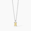 Mabina - Girocollo In Argento - Zircone Lemon - Battito