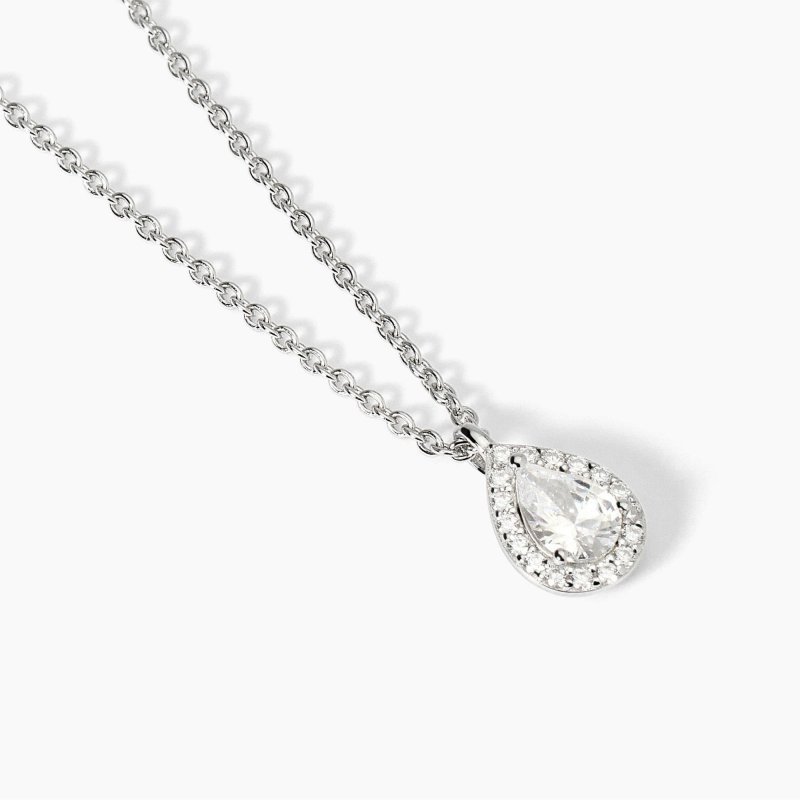 Mabina - Girocollo In Argento Con Zirconi Bianchi - Cool Or Rétro?