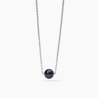 Mabina - Collana In Argento - Perla Nera - Unique