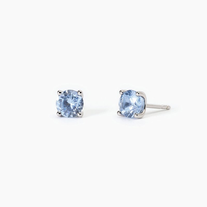 Mabina - Orecchini In Argento - Acquamarina Sintetica - Shiny