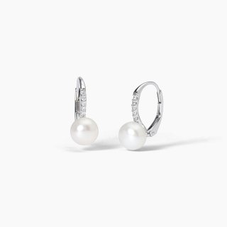 Mabina - Orecchini In Argento - Perle - Zirconi