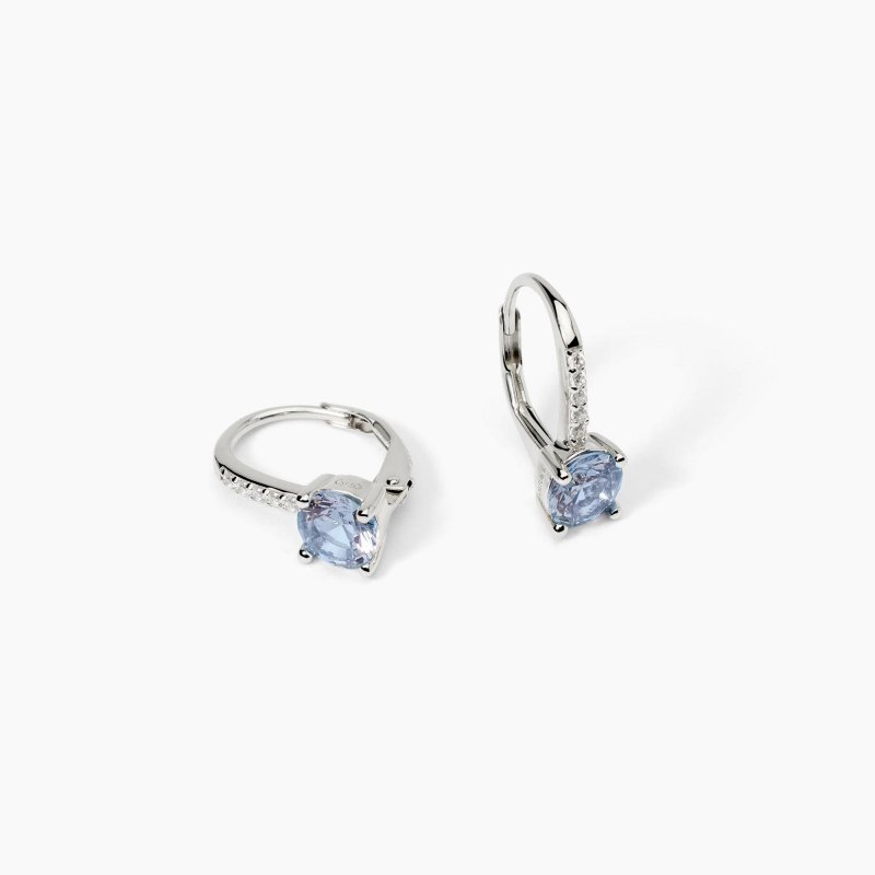 Mabina - Orecchini Isabel - Argento - Acquamarina Sintetica