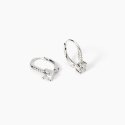 Mabina - Orecchini A Cerchio Con Zirconi Bianchi - Argento 925 - Zirconi