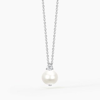 Mabina - Girocollo Mon Chéri - Argento - Perla Coltivata