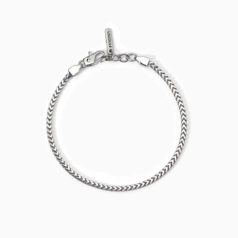 Mabina - Bracciale In Argento - Catena Franco - Uomo