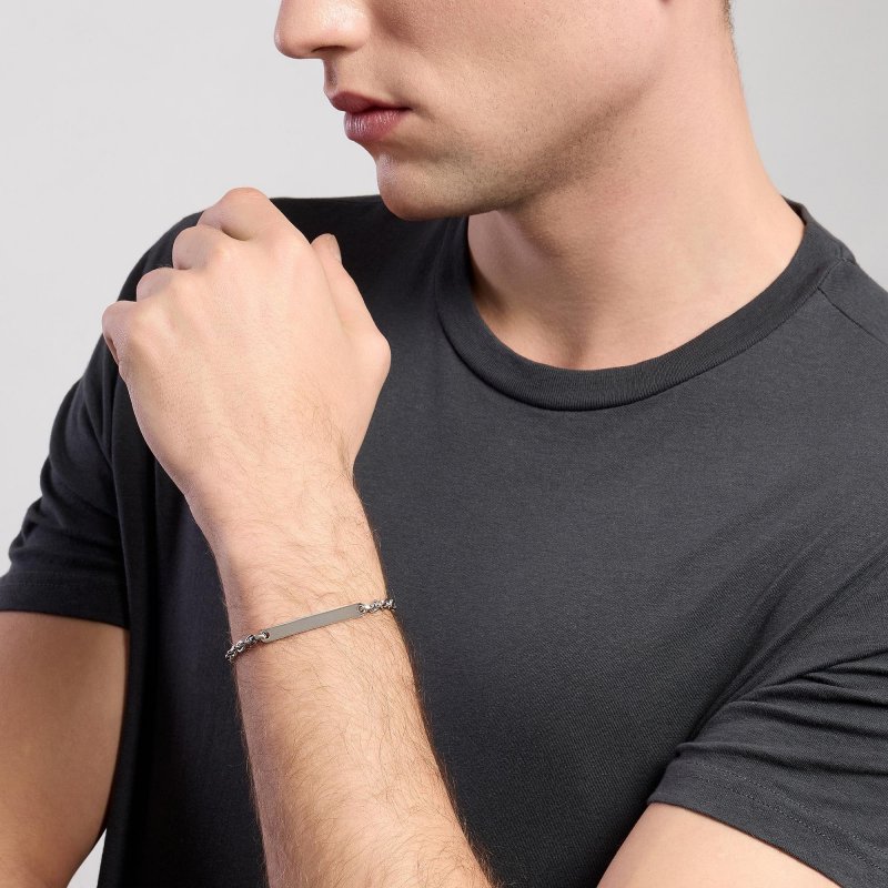 Mabina - Bracciale Con Catena Rolò - Argento 925 - Uomo