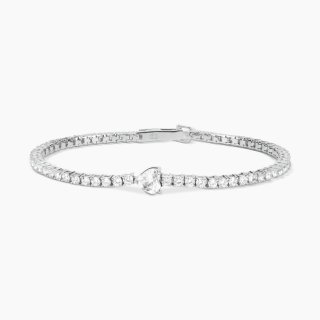 Mabina - Bracciale Tennis Con Zircone - Argento - Cuore