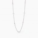 Mabina - Girocollo Con Cuori E Perle Sky Love - Argento - Perle
