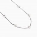 Mabina - Girocollo Con Cuori E Perle Sky Love - Argento - Perle