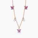 Mabina - Girocollo Secret Garden - Argento Rosato - Zirconi