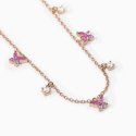Mabina - Girocollo Secret Garden - Argento Rosato - Zirconi