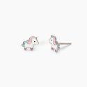 Mabina - Orecchini In Argento - Unicorno Magico - Argento 925