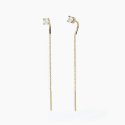 Mabina - Orecchini Pendenti Shiny - Argento - Oro 18K