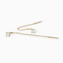 Mabina - Orecchini Pendenti Shiny - Argento - Oro 18K