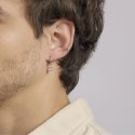 Mabina - Orecchino In Argento A Cerchio - Pendente Bianco