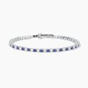 Mabina - Bracciale Tennis Con Zaffiri Sintetici - Argento - Zirconi
