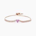 Mabina - Bracciale In Argento - Placcato Oro Rosa - Tormalina Sintetica