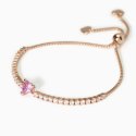 Mabina - Bracciale In Argento - Placcato Oro Rosa - Tormalina Sintetica