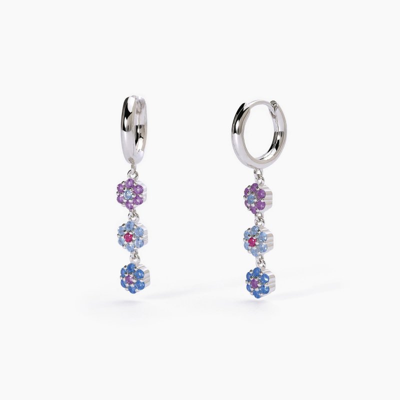 Mabina - Orecchini In Argento - Pendenti - Zirconi
