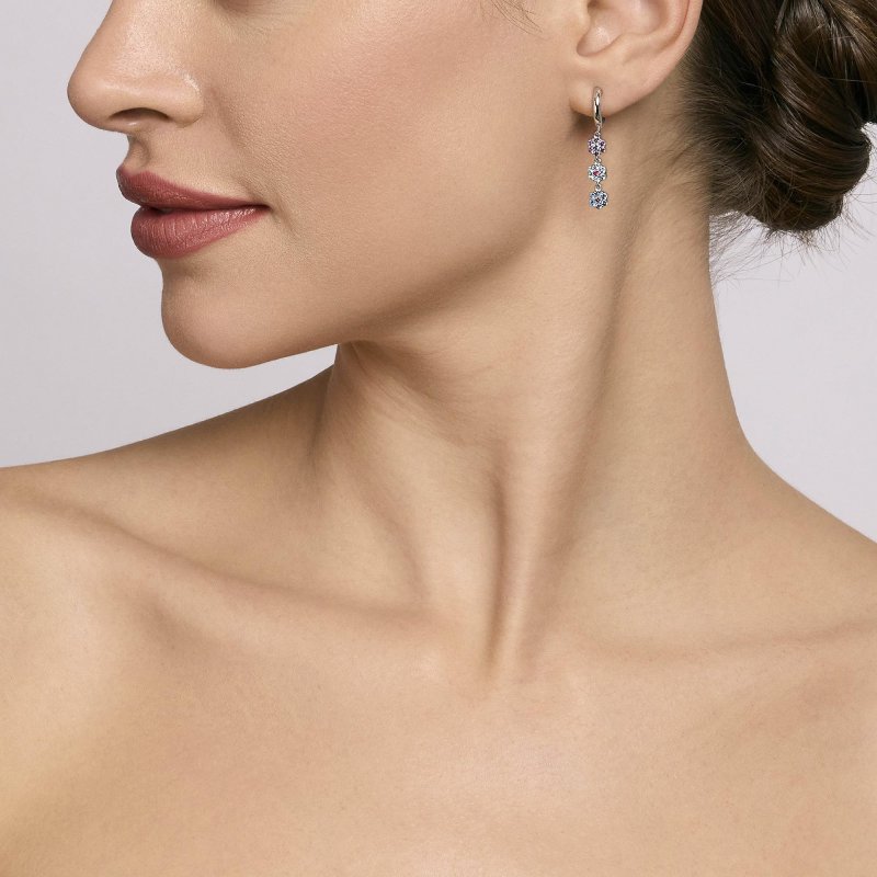 Mabina - Orecchini In Argento - Pendenti - Zirconi