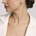 Mabina - Orecchini A Cerchio Con Zirconi - Argento 925 - Placcatura Oro