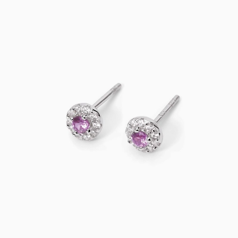 Mabina - Orecchini Con Tormalina Sintetica - Argento 925 - Zirconi