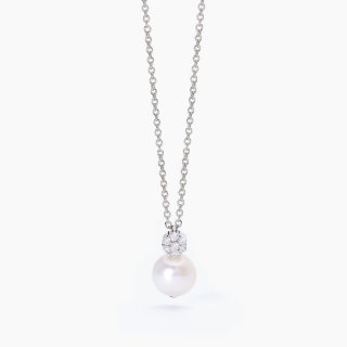 Mabina - Girocollo Fior Fiore - Argento - Perla Coltivata