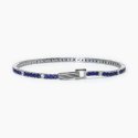 Mabina - Bracciale Tennis Blu - Argento 925 - Zirconi